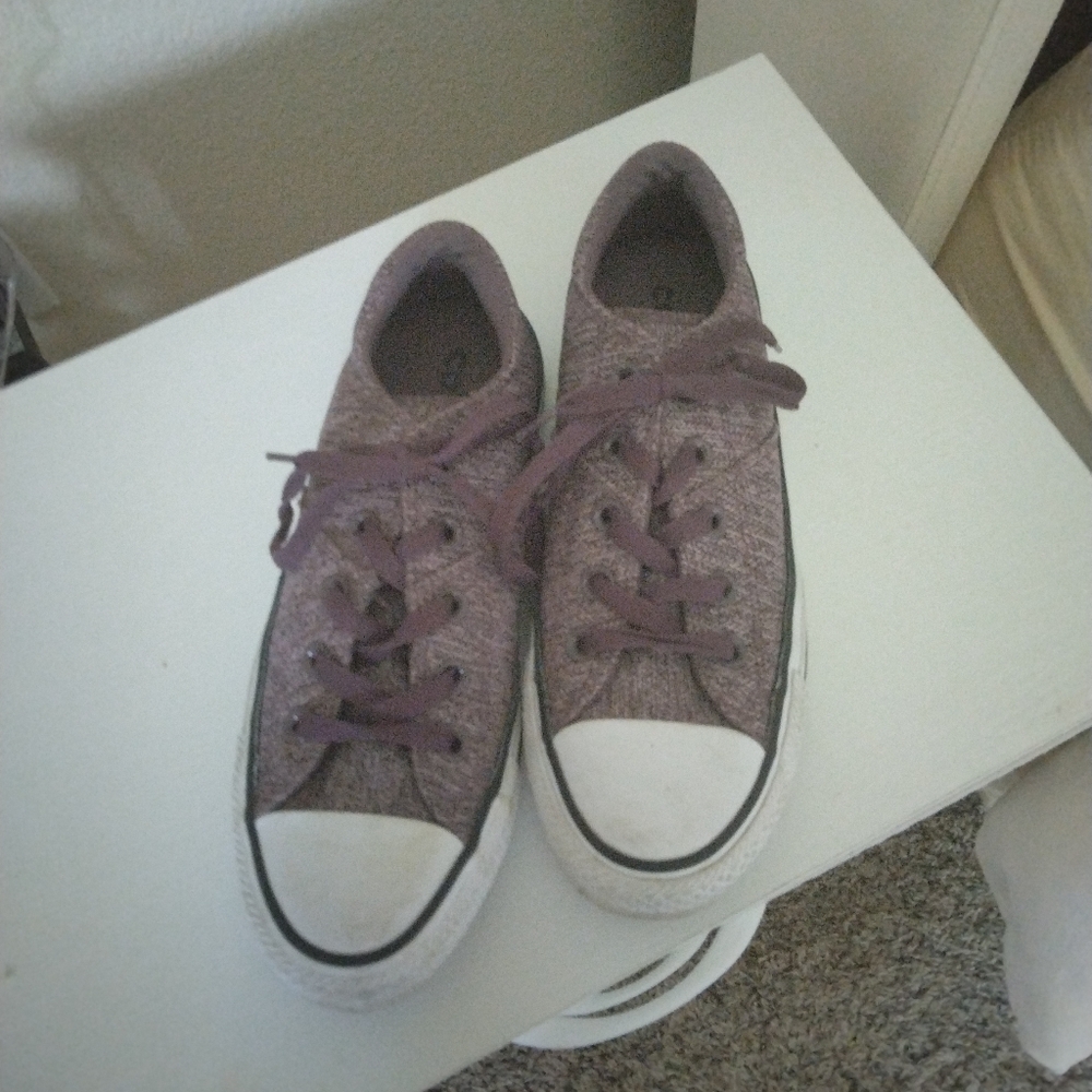 CONVERSE Purple Athletic Shoes